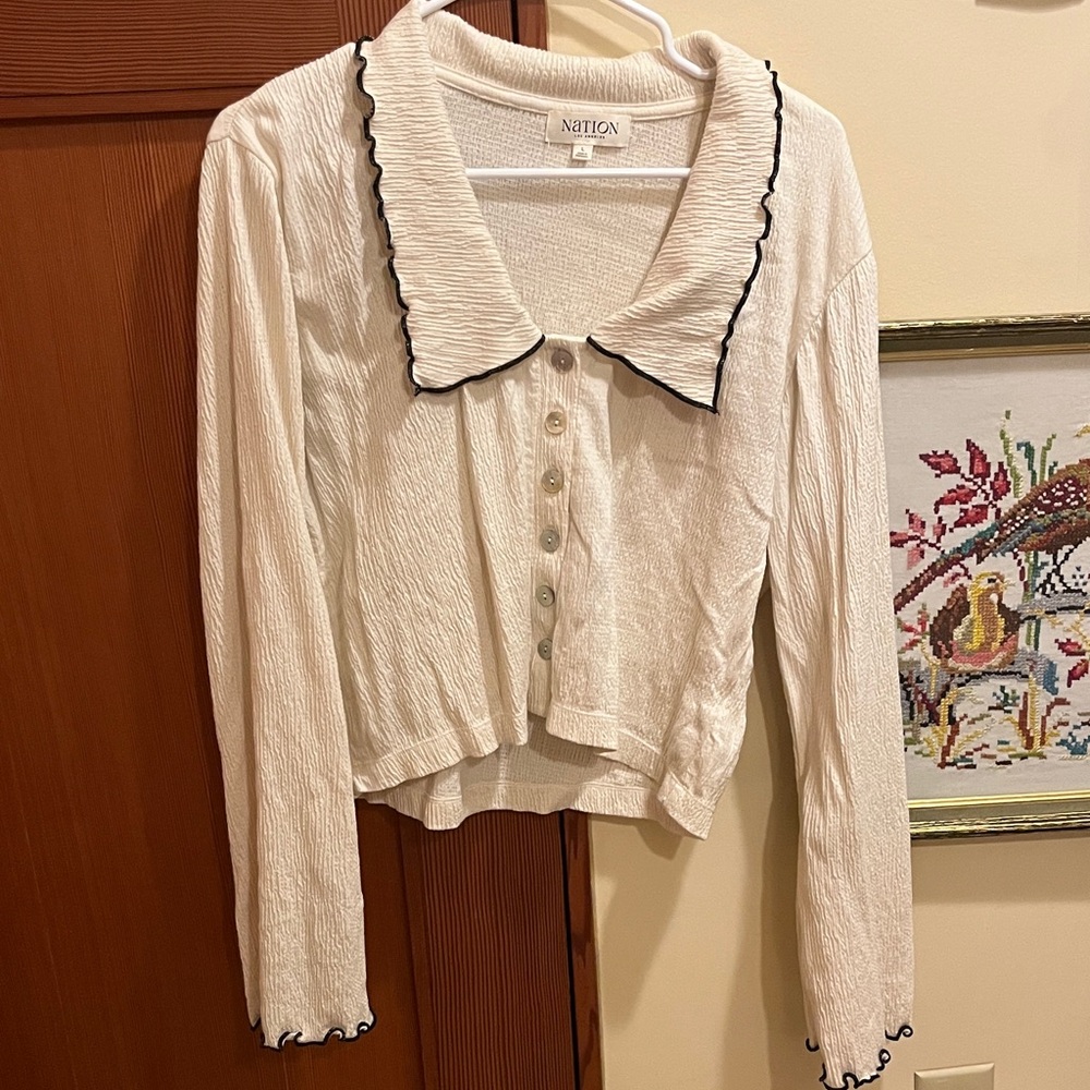 Nation LTD Peter Pan Collar Blouse